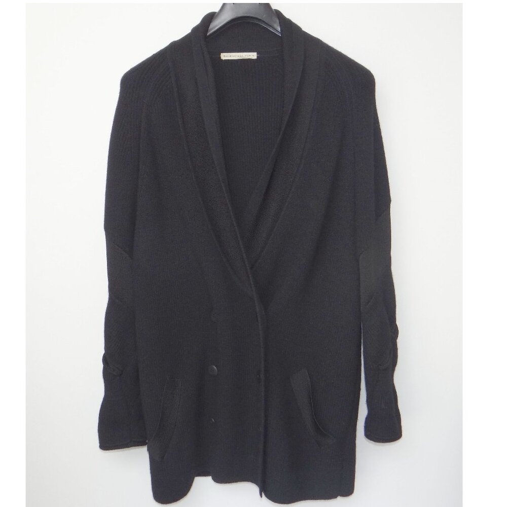 BALENCIAGA heavy wool cardigan jacket Black